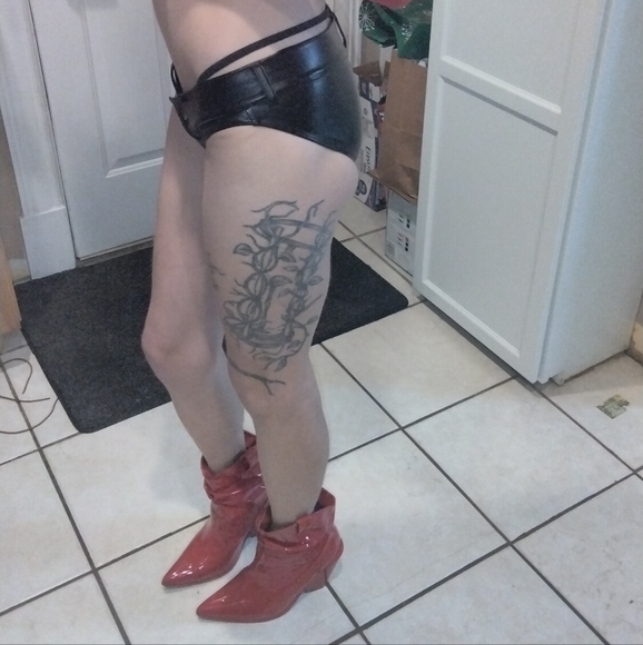 Hot Cape Robbin Valentine red cowboy cowgirl boots - Picture 2 of 6